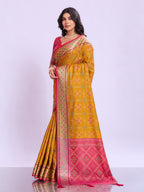 Ikat Patola Art Silk Saree