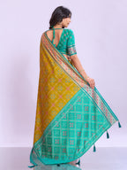 Ikat Patola Art Silk Saree