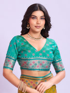 Ikat Patola Art Silk Saree