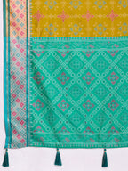Ikat Patola Art Silk Saree