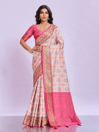 Ikat Patola Art Silk Saree