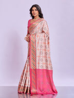 Ikat Patola Art Silk Saree