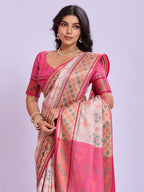 Ikat Patola Art Silk Saree