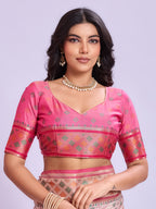 Ikat Patola Art Silk Saree