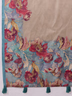 Printed Satin Tussar Saree