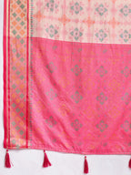 Ikat Patola Art Silk Saree