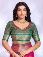 Ikat Patola Art Silk Saree