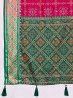 Ikat Patola Art Silk Saree