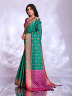 Ikat Patola Art Silk Saree