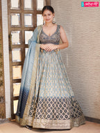 Silver Mist Ombre Lehenga (9846 M-27)