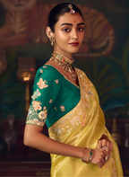 The 'Sunlight Emerald' Saree (SA-464 GS-98)