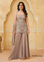 Mouse Grey Mirror-Work Tunic Set