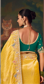 The 'Sunlight Emerald' Saree (SA-464 GS-98)