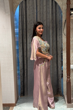 Nude Lavender Indo-Western with Intricate Embroidery (MV-1042 GS-73)