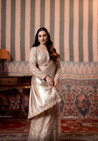 Champagne Gold Glamour Saree