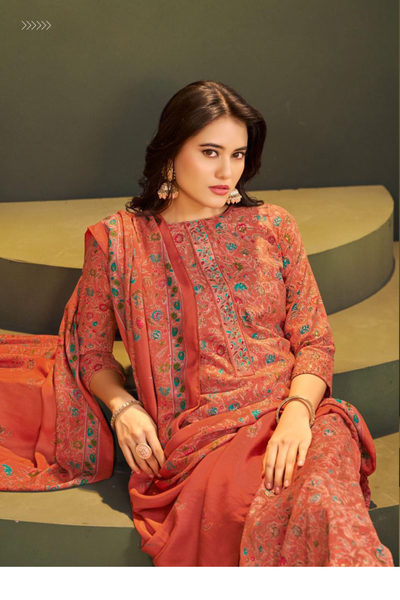 SUNRISE 'Safar Winter' Collection: Viscose Pashmina Suits (D-39)