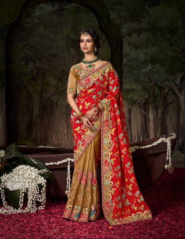 Golden Glow Saree (14176 GS-33)