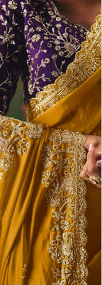 Yellow Royal Amber Saree