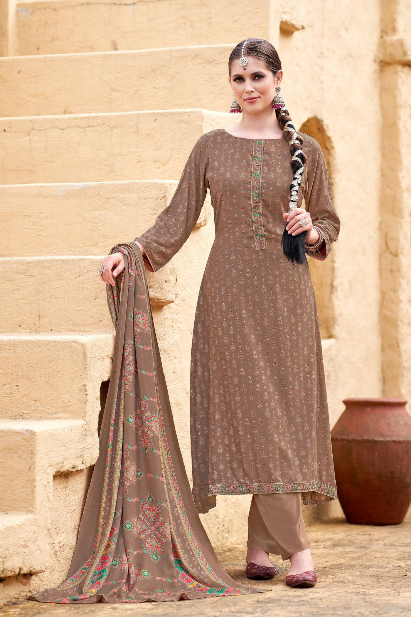 'Sohini Shawl' Collection: Pure Pashmina Suits (D-39)