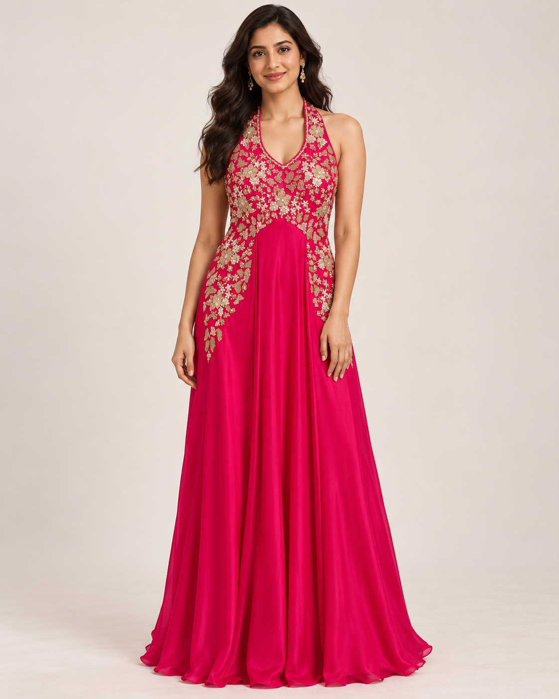 Rani Pink Embellished Gown