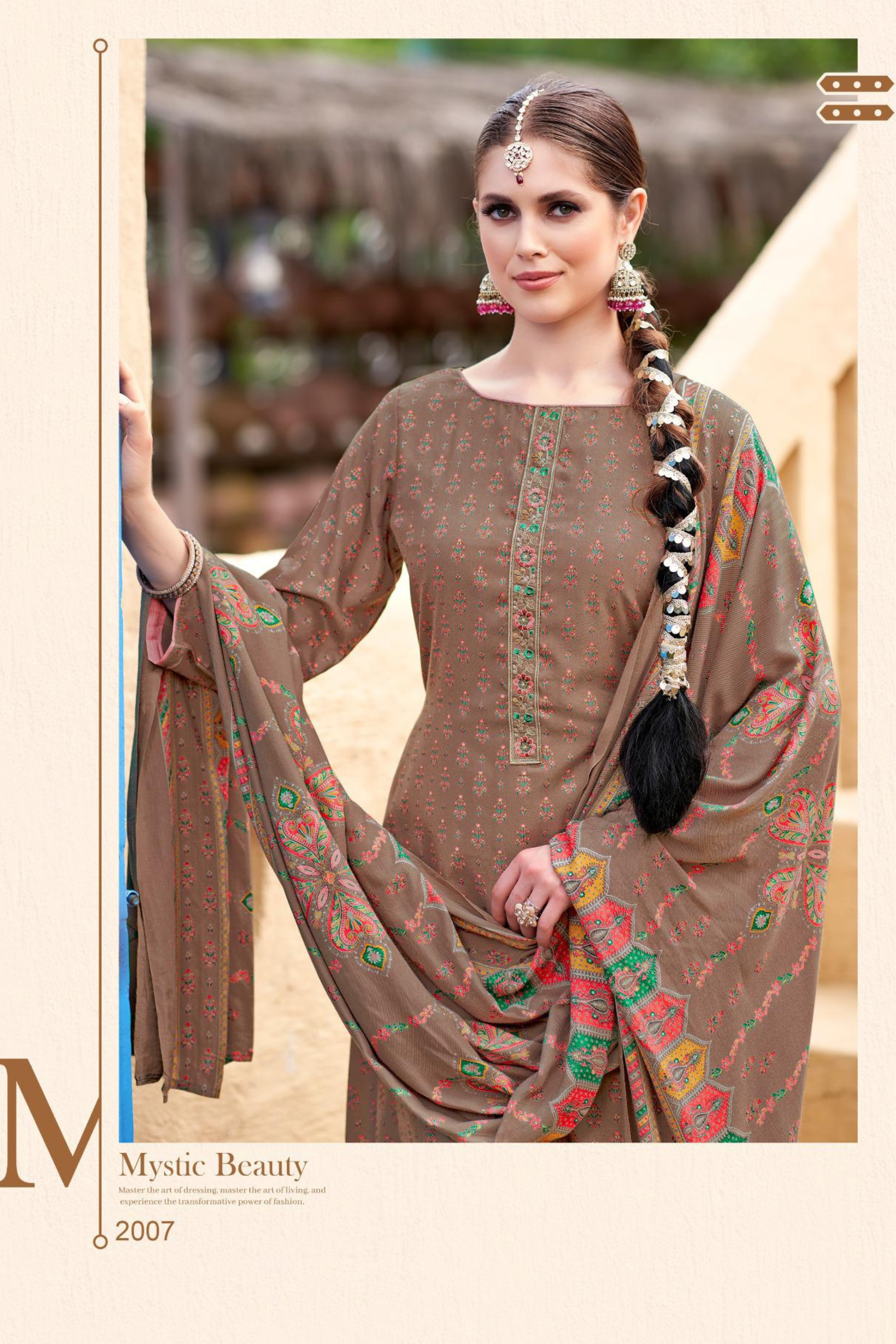 'Sohini Shawl' Collection: Pure Pashmina Suits (D-39) Secondary image