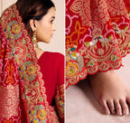 Roshini Bandhani Heritage Saree