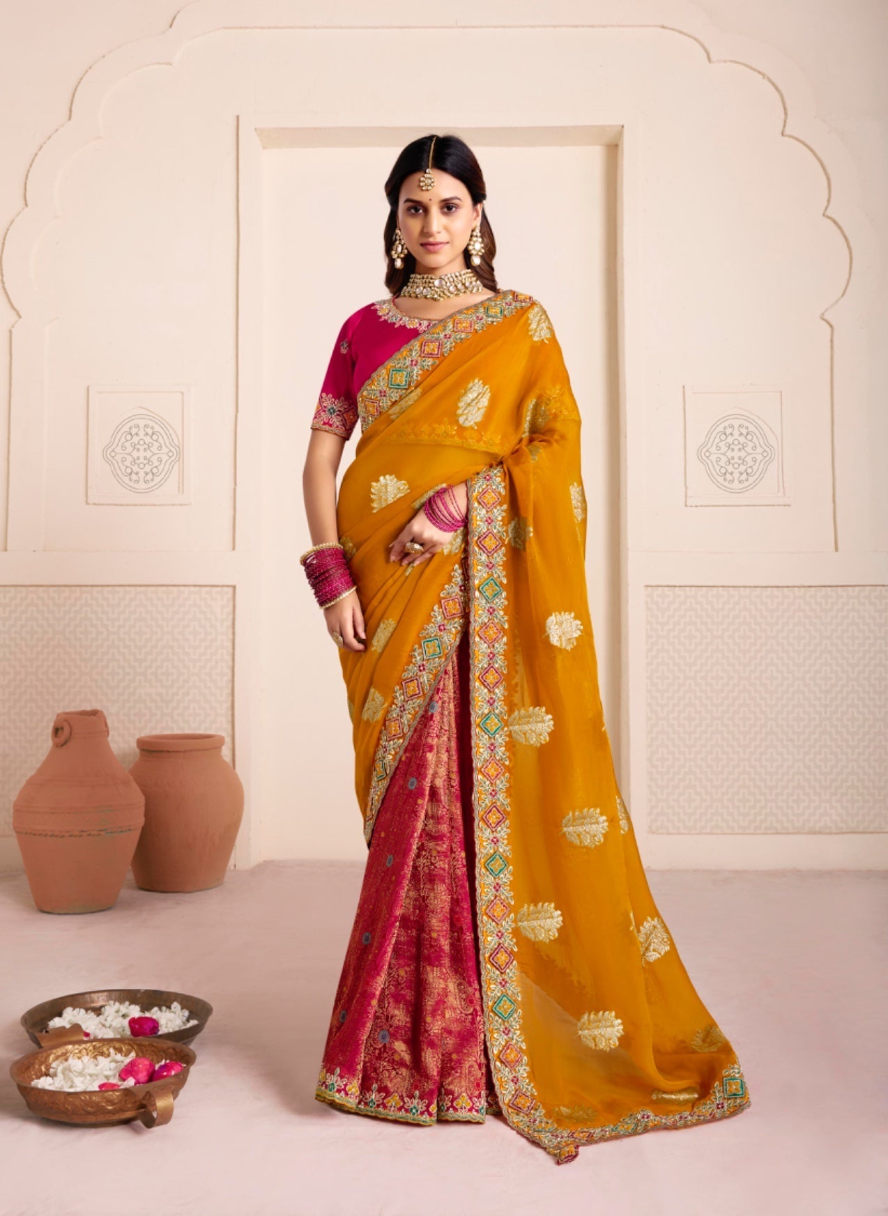 Advika Banarasi Fusion Saree Main image