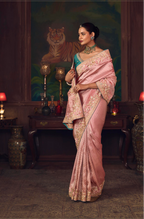 The 'Rose Gold Bloom' Saree (SA-467 GS-98)