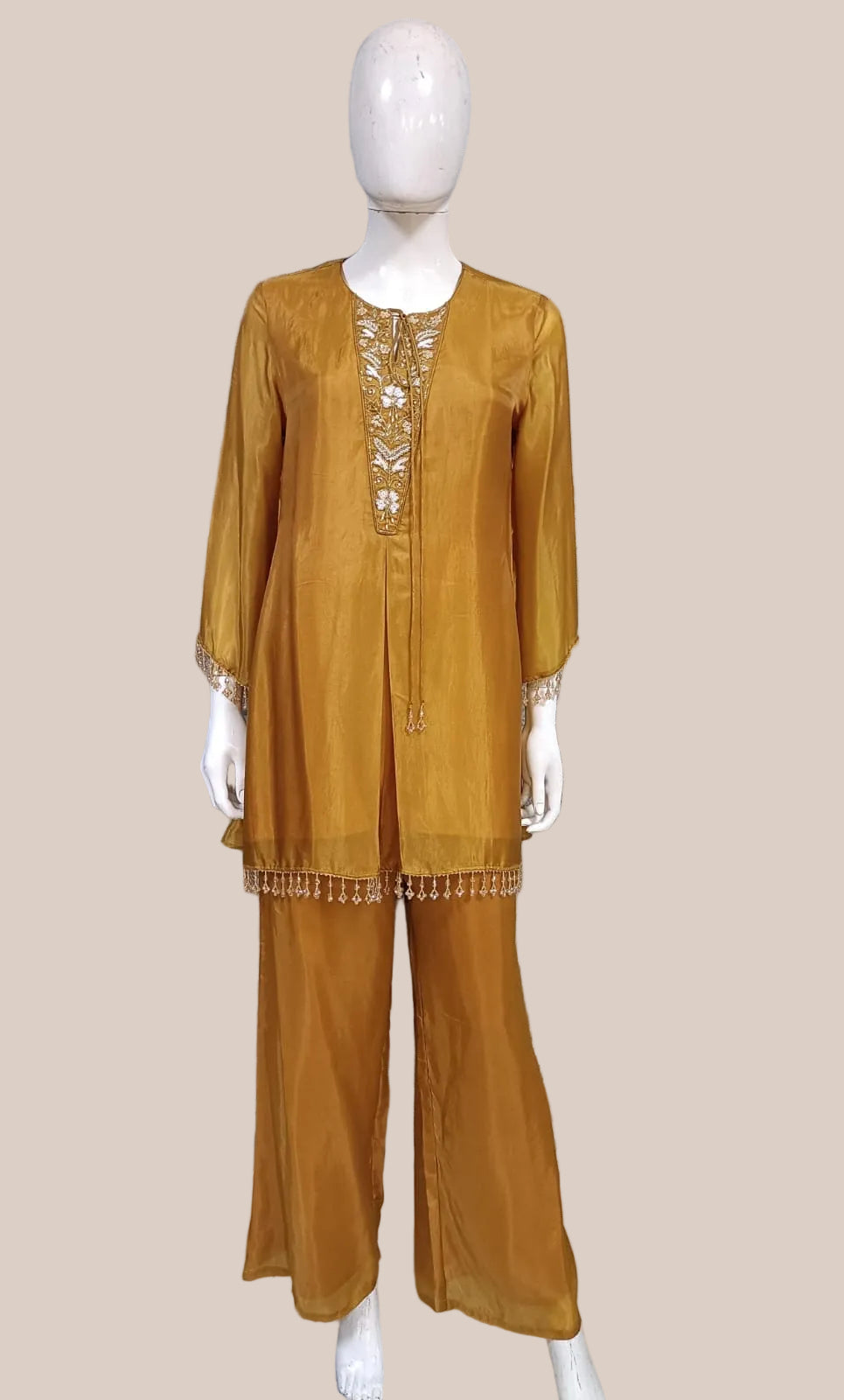 Vibrant mustard yellow co-ord set (25-1956 R-7)