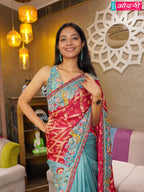 Desert Bloom Dual-Tone Saree