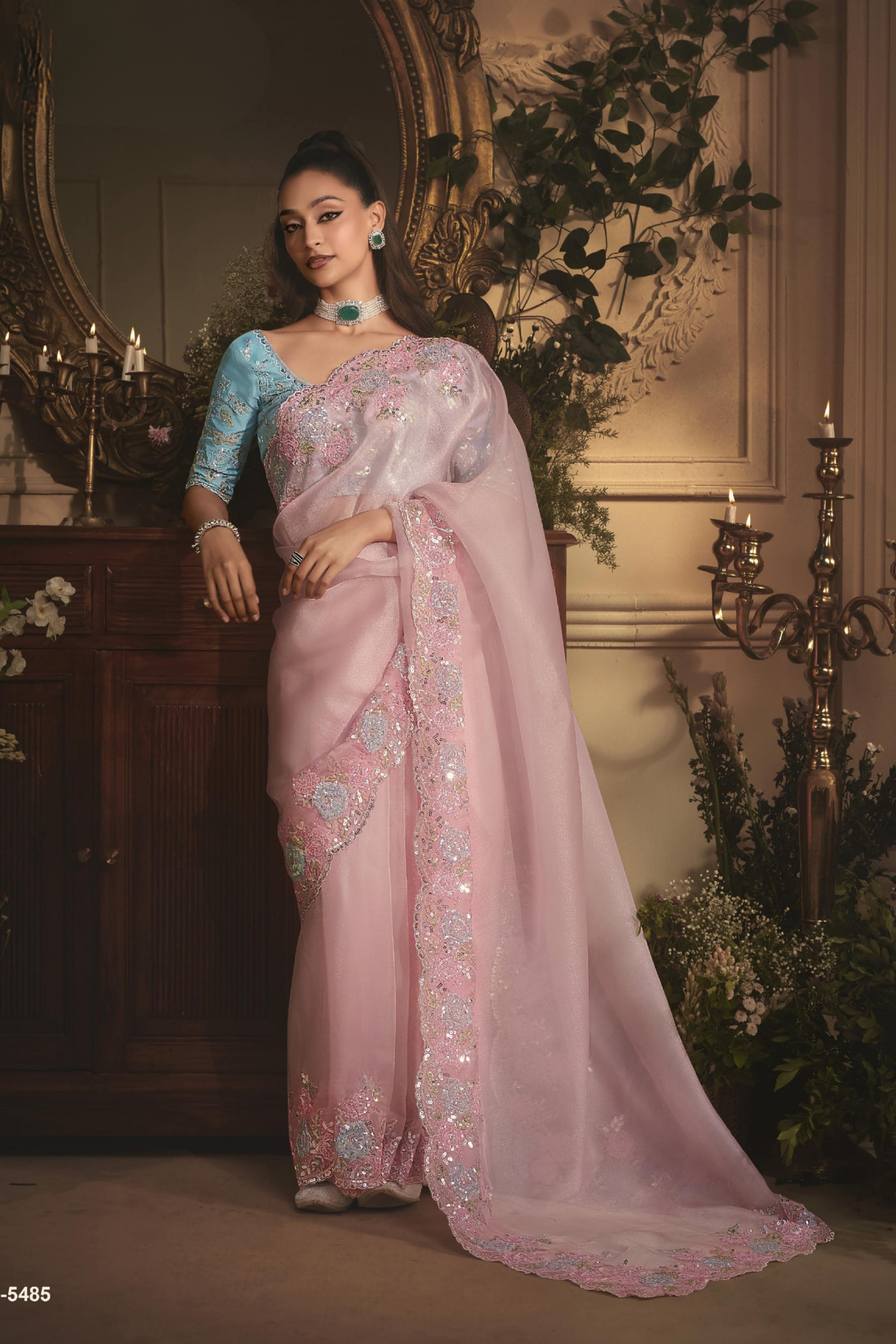 The 'Cotton Candy Dream' Saree (5485 GS-98) Main image
