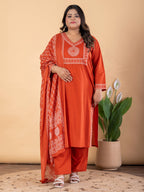 Bandhej Bloom Kurta Set