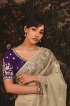 The 'Champagne Mist' Saree (5486 GS-98)