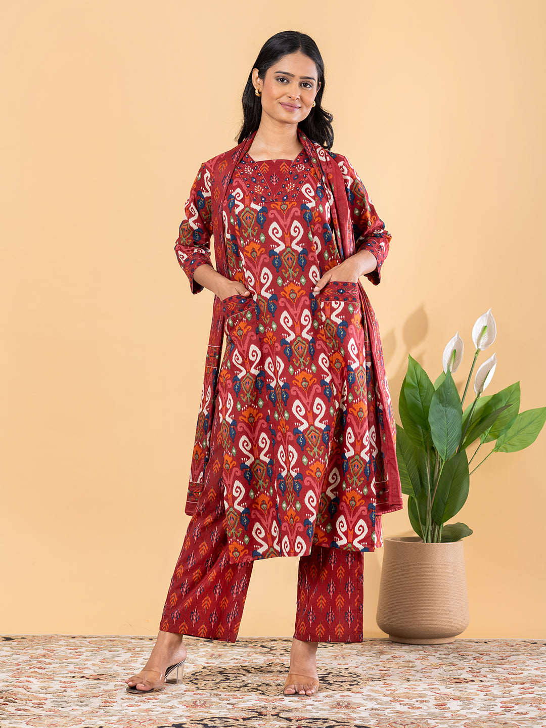 The Crimson Ikat Enigma Set