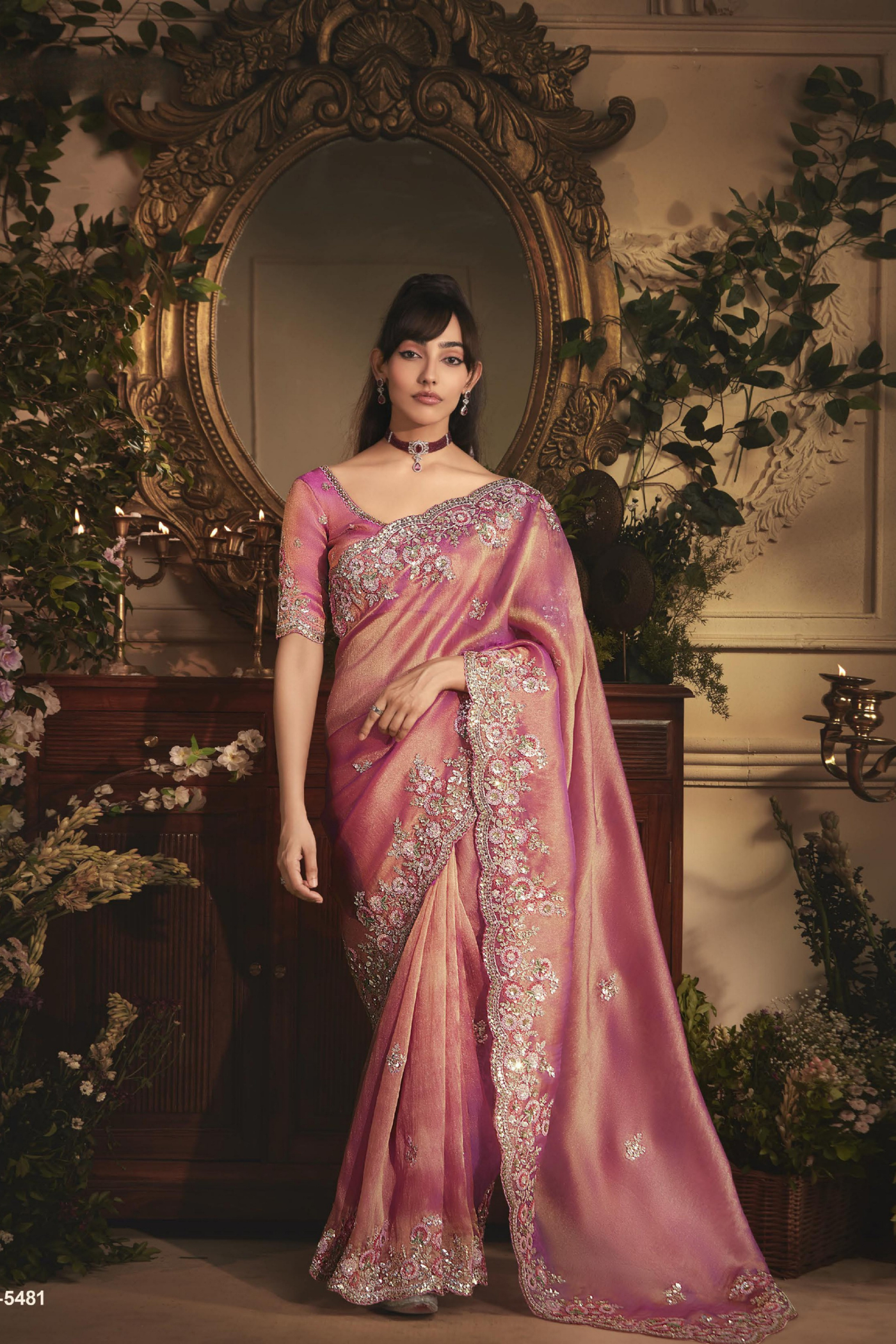 The 'Roseate Lumina' Saree (5481 GS-98)