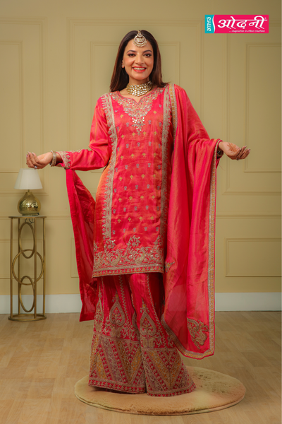 Fuchsia Regal Sharara Suit (RT-212 D-57)