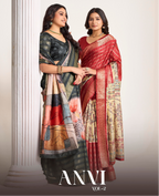Anvi Vol-02 Print & Woven Saree Collection (GS-48)