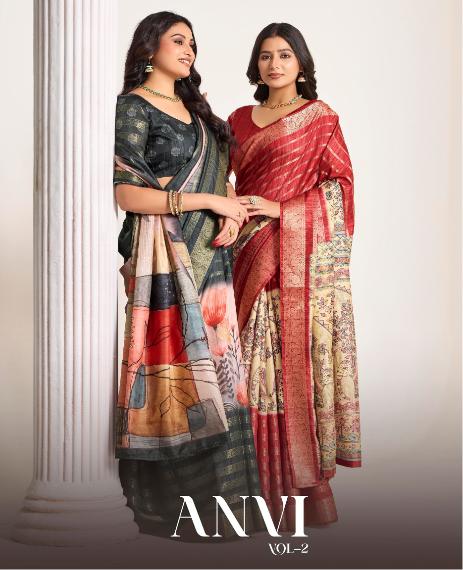 Anvi Vol-02 Print & Woven Saree Collection (GS-48)