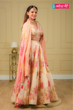 Pastel Floral Embroidered Lehenga (1578 GA-44)