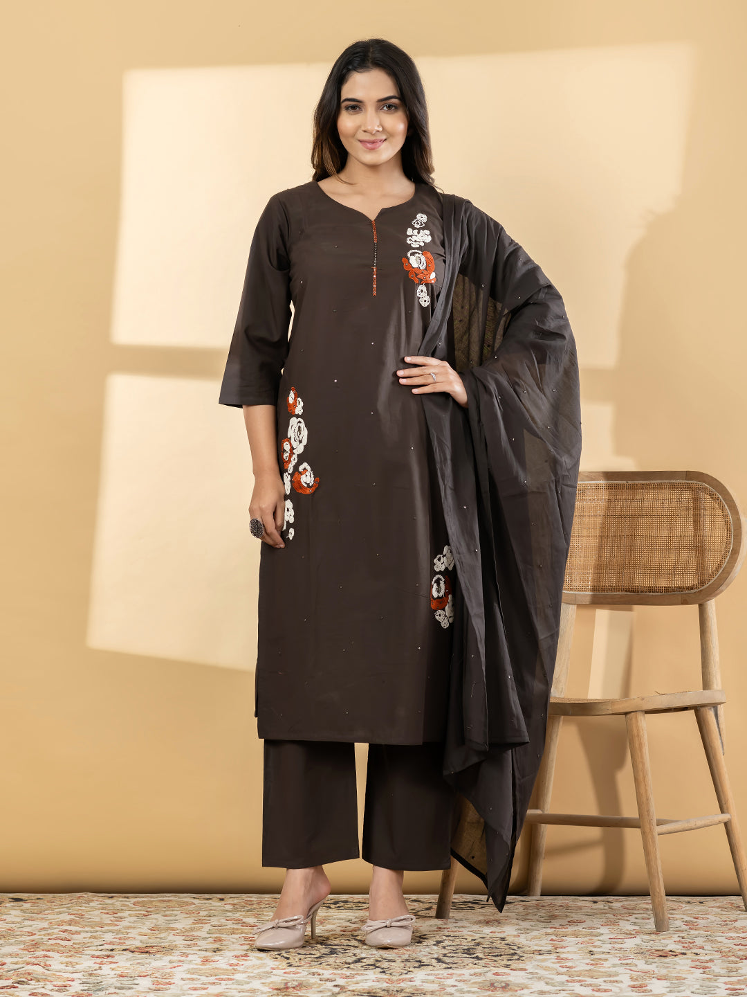 Chanderi Silk Suit Set