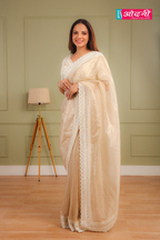 Elegant Ivory Saree (1107 GS-126)