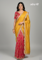 Half-and-Half Saree (7336 B-98)