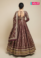 Regal Wine Anarkali Gown (1412 D-40)