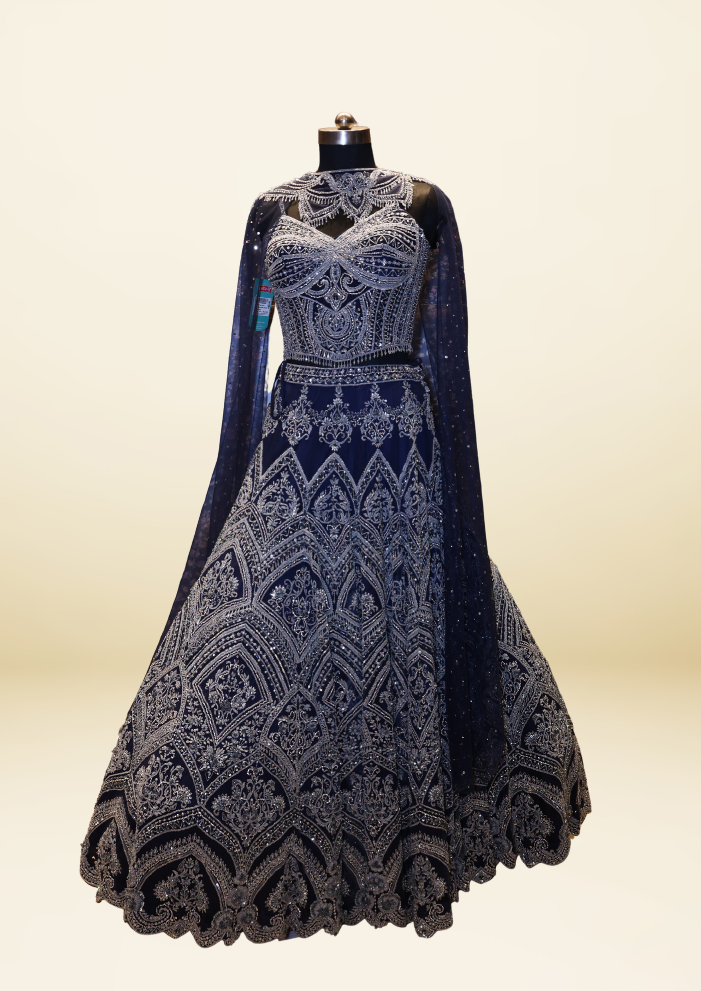 Midnight Sparkle Royal Lehenga (AKR-3354 M-120)