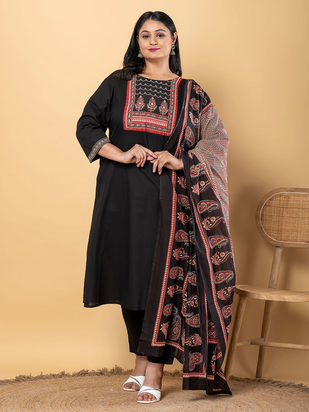Ajrakh Print Cotton Suit Set Main image