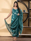 Teal Floral Cotton Suit Set