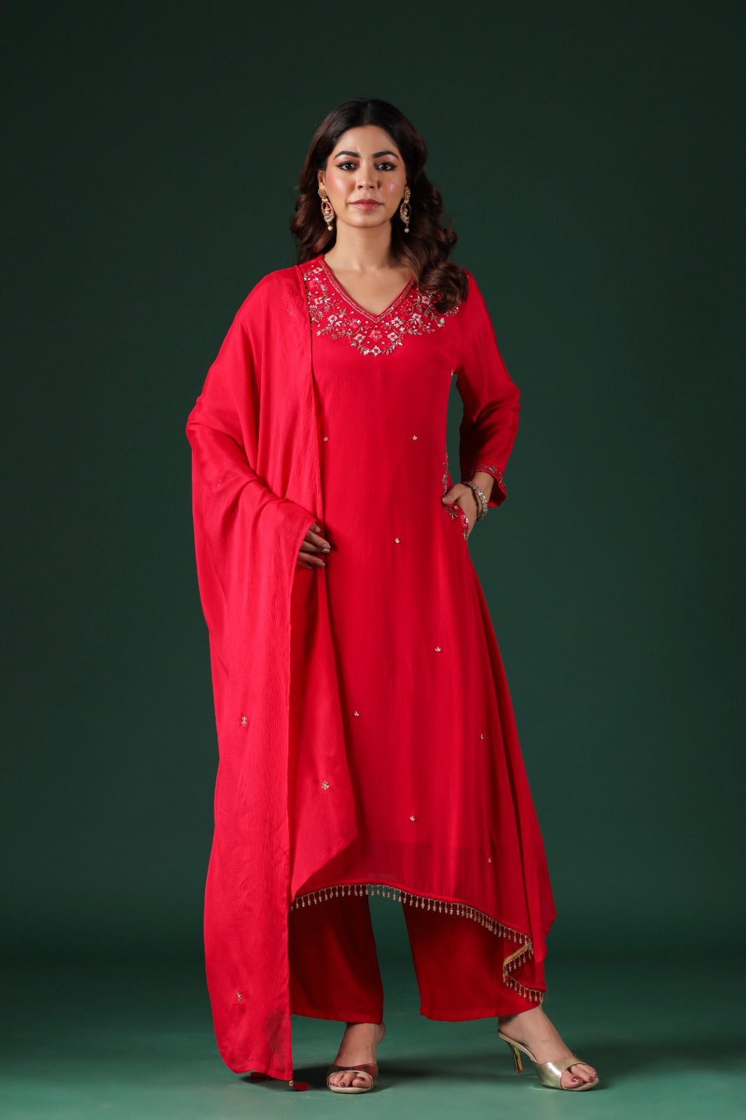 Elegant minial kurti set (25-2022 R-7)