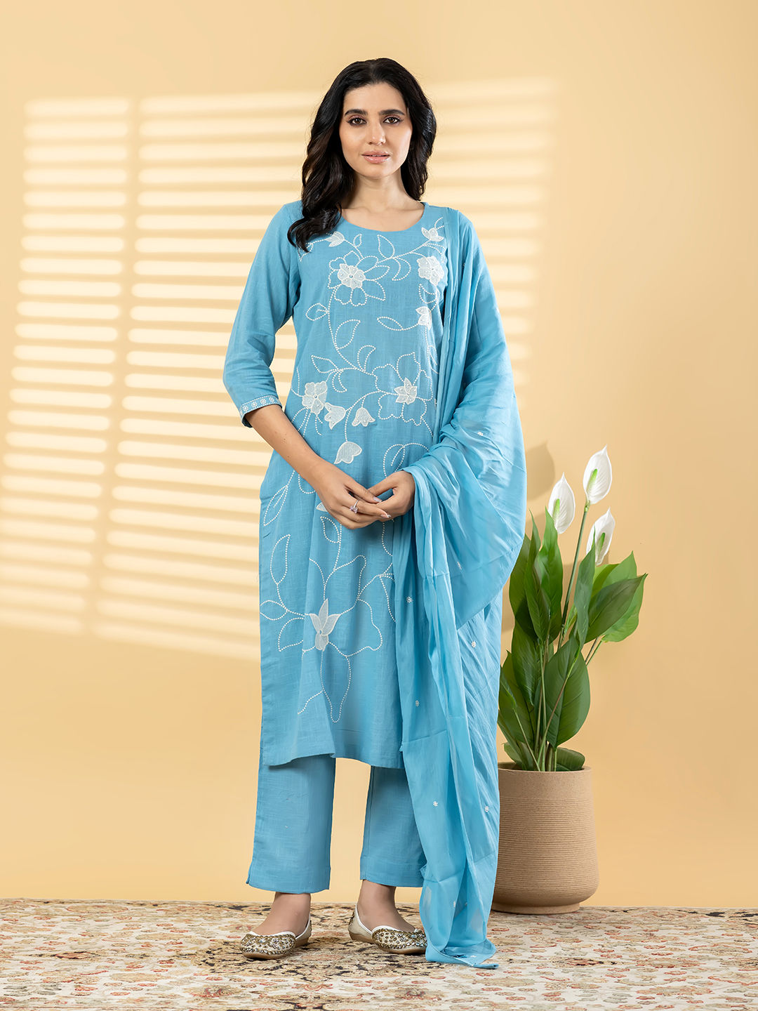 The Cerulean Serenity Suit Set