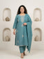 Teal Treasure Embroidered Kurta Set