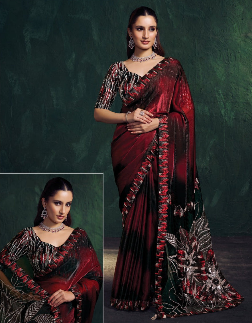 Midnight Crimson Sequin Grace (26213RB GS140)